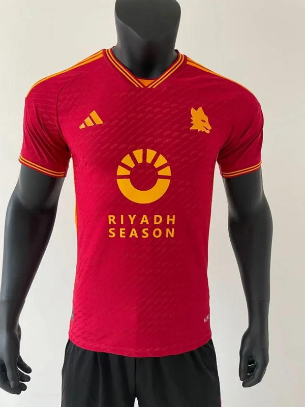 AAA Quality Roma 23/24 Home New Sponsor Jersey(Player)